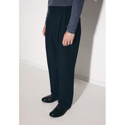 Anzughose STUDIO SEIDENSTICKER, Herren, Gr. L, Normalgrößen, schwarz, 98% Polyester, 2% Elasthan, unifarben, Hosen Anzughose