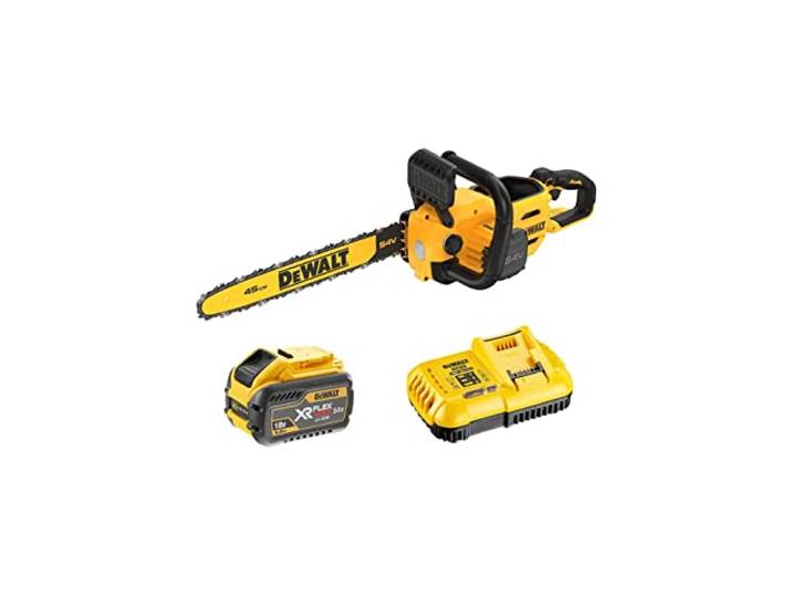 Dewalt Tronçonneuse à chaîne sans fil dewalt 54 volts 45cm - 1 batteries 3.0 ah 54v - dcmcs574x1-qw