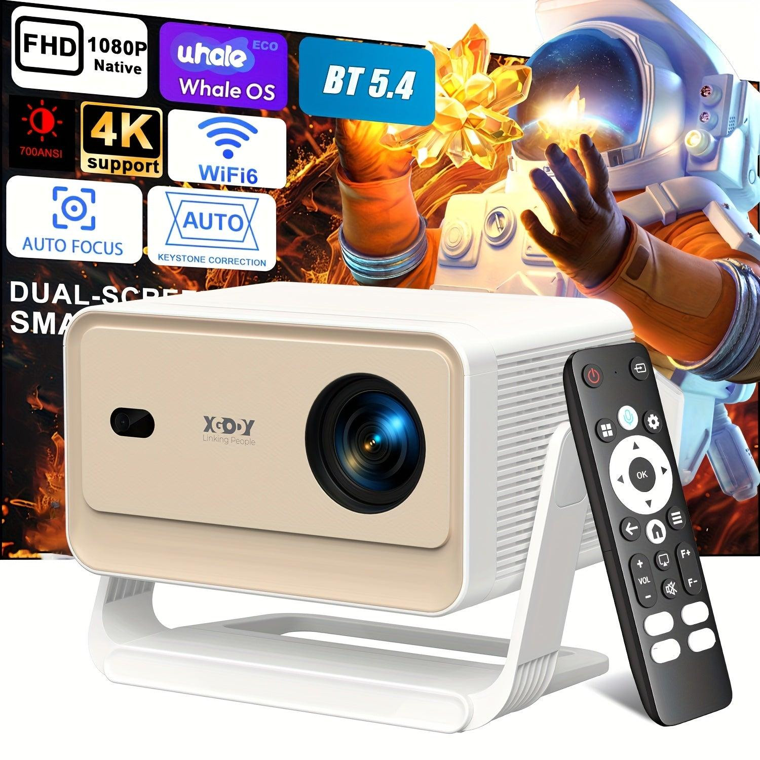 Selius Full HD Mini Beamer - Draagbare Wifi Projector - 1080p