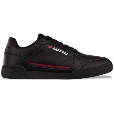 Sneaker LOTTO, Damen, Gr. 40, rot (schwarz, rot), Kunstfaser, Synthetik, clean, Schuhe Sneaker, - besonders vielseitig zu kombinieren