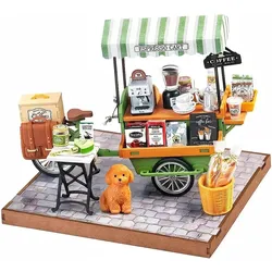 Robotime Bausatz Aromatic Coffee Cart 1:20