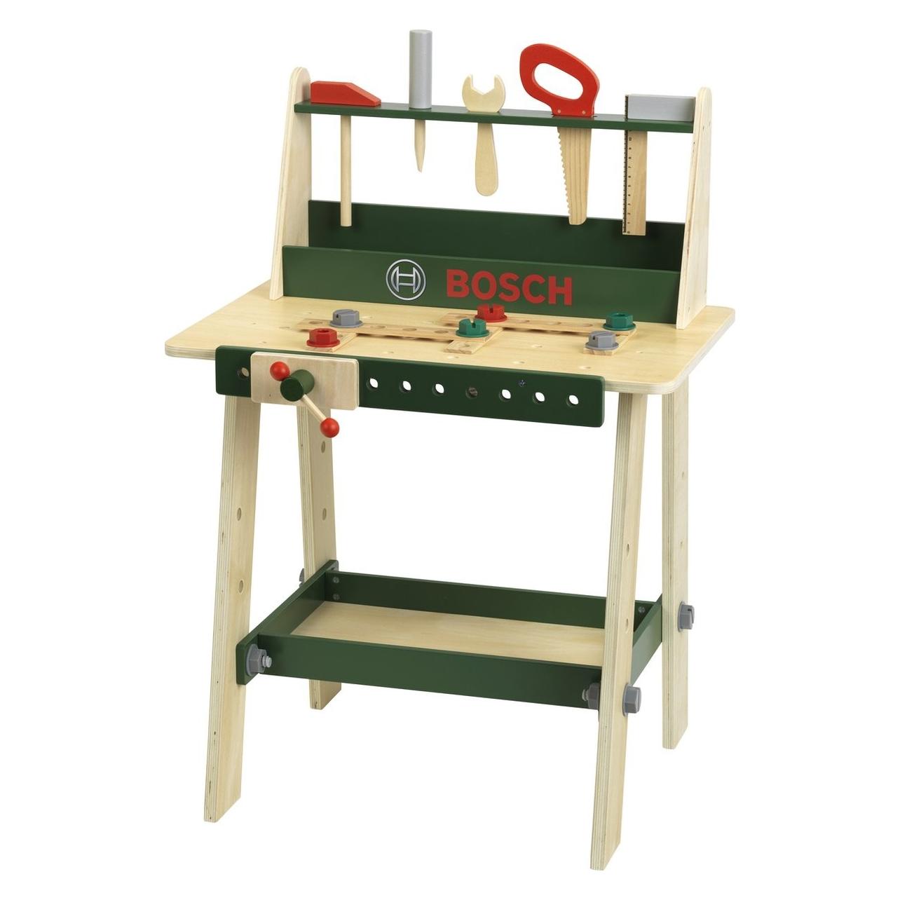 Theo Klein Klein Toys Bosch - speelgoed werkbank - 16-delig - hout - meerkleurig (8169)