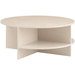 Muuto Halves Couchtisch, Ø 85 cm, light taupe terrazzo