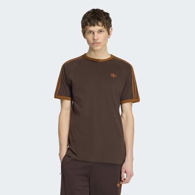 T-Shirt ADIDAS ORIGINALS "3S TEE", Herren, Gr. S, braun (auco, dubr), Obermaterial: 100% Baumwolle, Shirts T-Shirt
