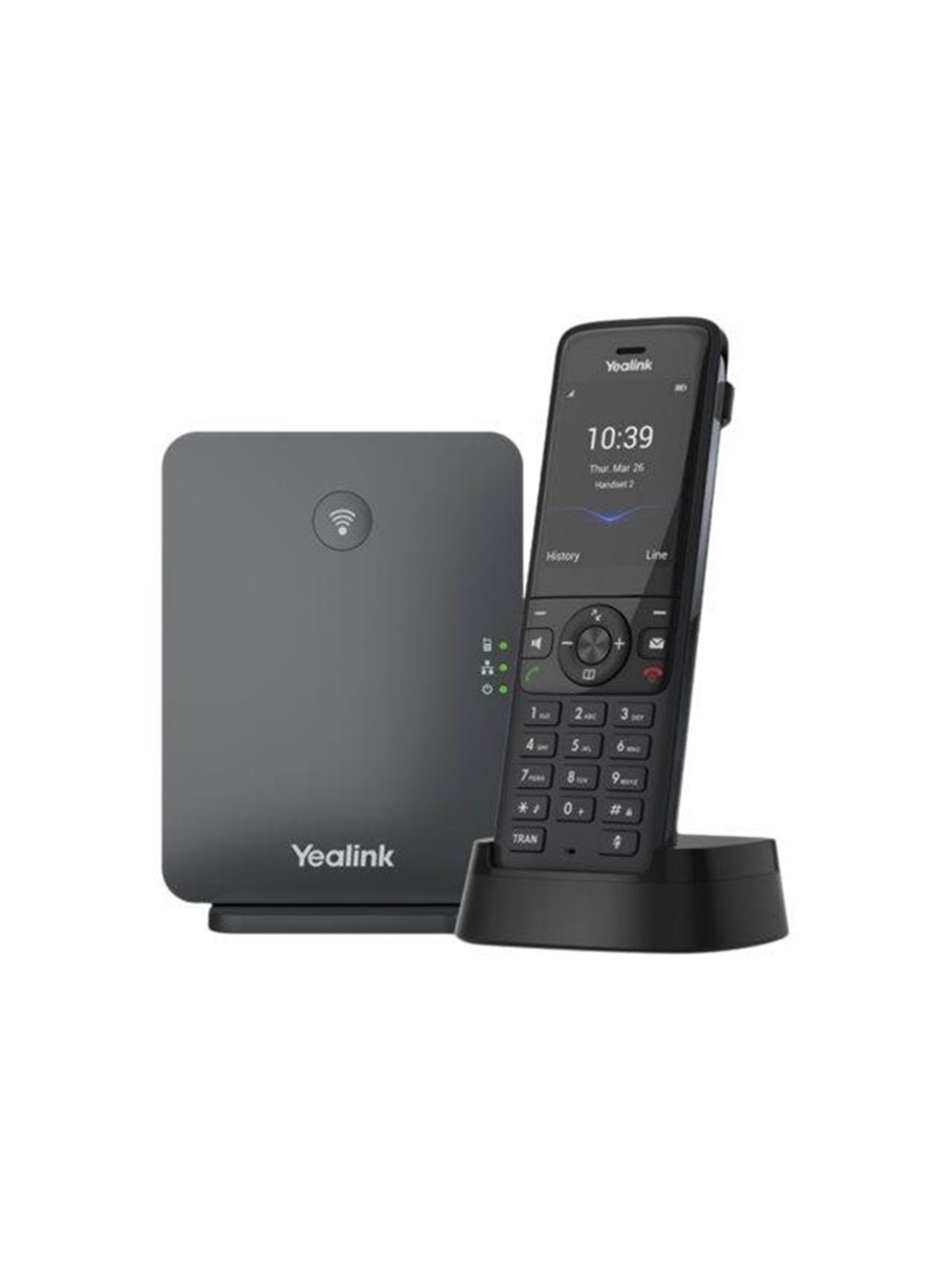Yealink W78P - cordless phone / VoIP phone - with Bluetooth interface with caller ID - 3-way call capability