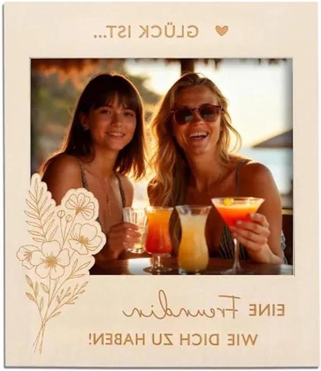 Magnetische Fotolijst Set met Kaart en Envelop - Persoonlijk Cadeau - 11,5 x 10 cm