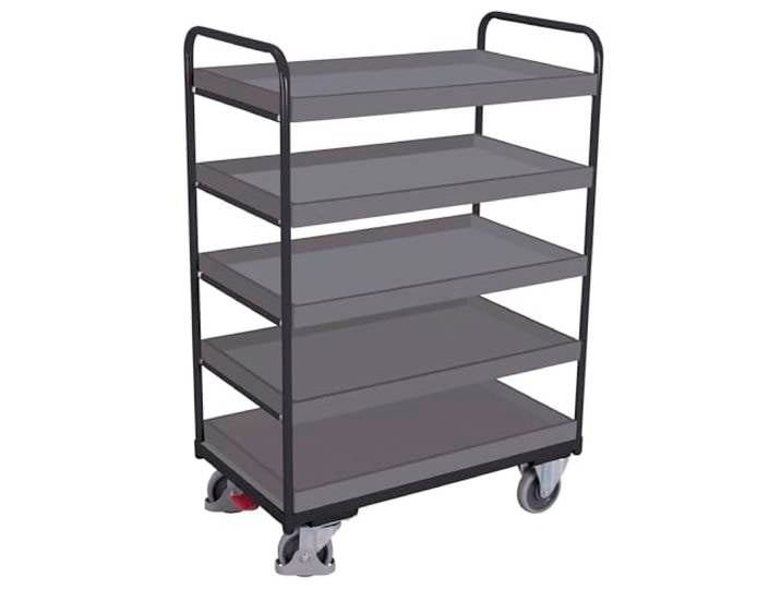 Cordes - Etagenwagen 1060x700x1530 mm mit 5 Tabletts anthrazit
