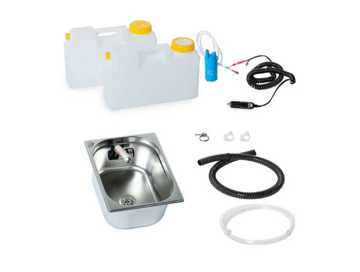 ad-ideen Waschbecken 12V Miniküche Wasserversorgung 325x265x150mm Womo T3 T4