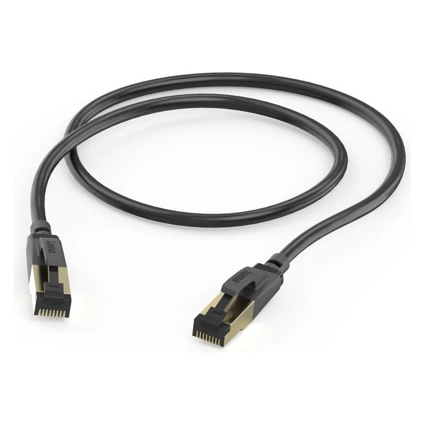 Hama Netzwerkkabel, CAT-8, 40 Gbit/s, S/FTP geschirmt, 0,5 m (S/FTP, 0.50 m) (00202000)
