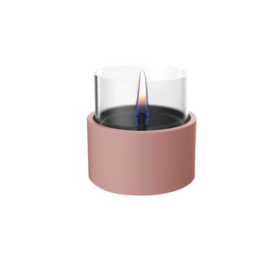 Tischfeuer TENDERFLAME "»BREEZE 10«, Rauch- und rußfrei, in verschiedenen Ausführungen", pfirsichfarbe, B:13cm H:12cm L:12cm, Keramik, Dekokamine