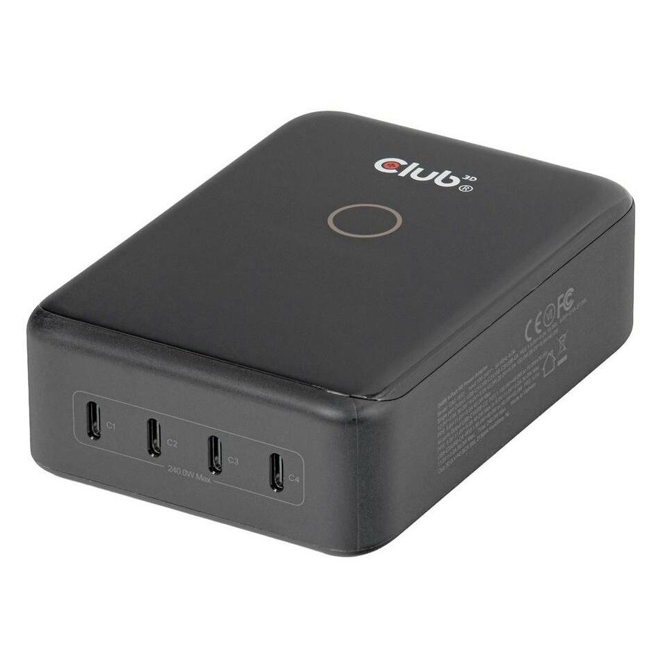 Club 3D Club3D Ladegerät 4x USB-C PD3.1 240W, GaN retail (240 W, 4 Ports) (CAC-1933)
