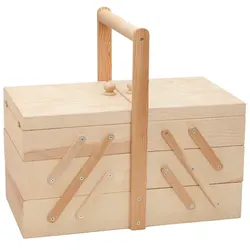 Nähkästchen aus Holz, 40 x 22 x 22 cm