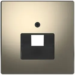 MertenZentralplatte für UAE-Einsatz, 1fach, System Design, Nickelmetallic