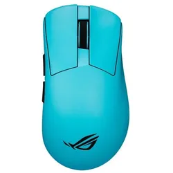 ASUS ROG Gladius IV Ace Aqua B – kabellos – 1000 Hz – 650 ips – 36.000 dpi – 6 programmierbare Tasten – (Kabelgebunden, Kabellos), Maus, Blau