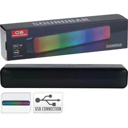 Soundbar RAINBOW (LBH 38,30x7,80x6,80 cm) - schwarz - LBH 38,30x7,80x6,80 cm