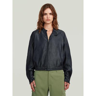 Bomberjacke G-STAR "Lightweight Sommer Bomberjacke", Damen, Gr. L, rinsed, Obermaterial: 100% Lyocell, Jacken Bomberjacke