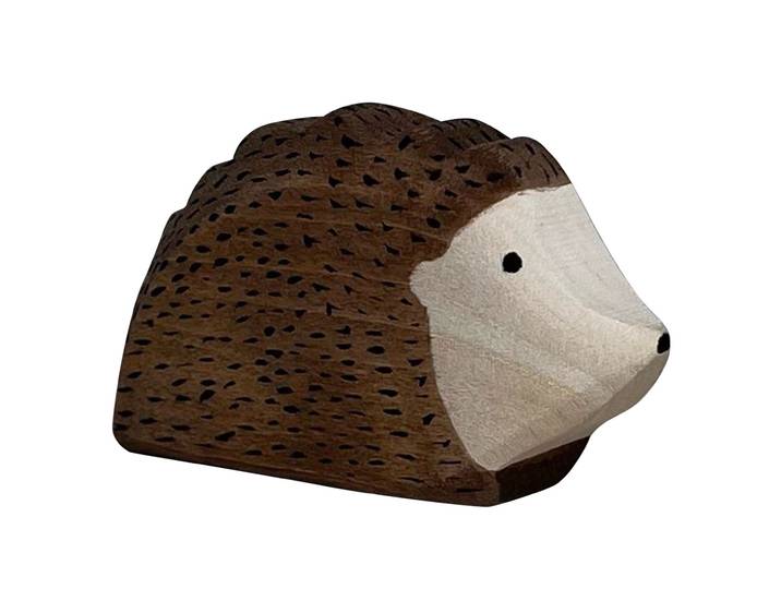 Holztier Igel, handgefertigt, 7 x 4 x 2 cm