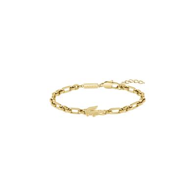 Armkette LACOSTE "ARTHOR", gelbgoldfarben, Armbänder, Damen, 19cm, Edelstahl, Armkette