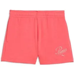 PUMA Kinder Shorts ESS SCRIPT Shorts G, Größe 164 in Orange Orange