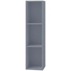 Schallplattenregal Platto in Grau, 3-fach