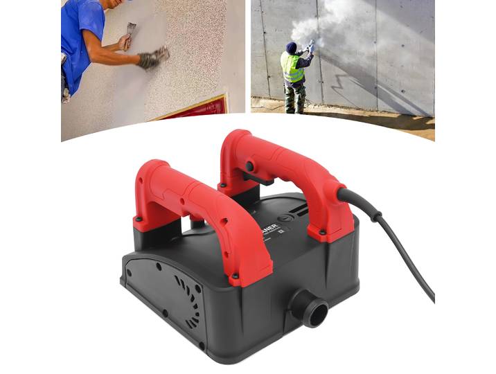 Ponceuse murale électrique portative 1200W 220V, réglable en profondeur, pour le décapage de vieux enduits