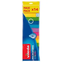 Vileda 14er-Pack Microfaser Allzwecktücher »Colors«