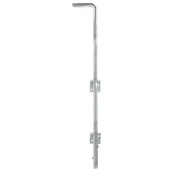 Alberts® Bodenschieber feuerverzinkt Gesamthöhe 600 mm Abstand Bolzen - Tor 40 mm