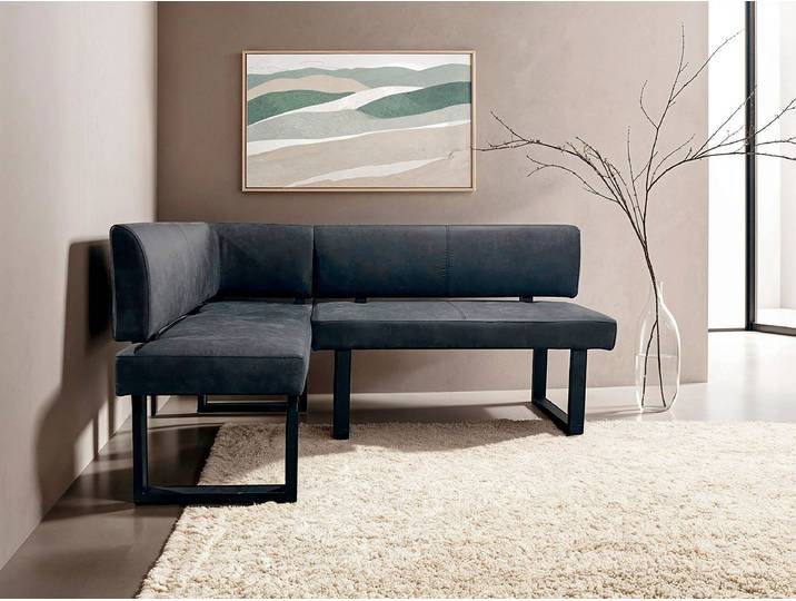 Eckbank Jaloma 182 x 86 x 56cm Beige/Anthrazit Ausrichtung rechts