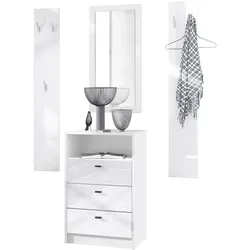 GARDEROBE Pino Weiß Hochglanz