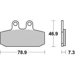 SBS Go Ahead, Bremsbeläge, (Organisch (Resin))