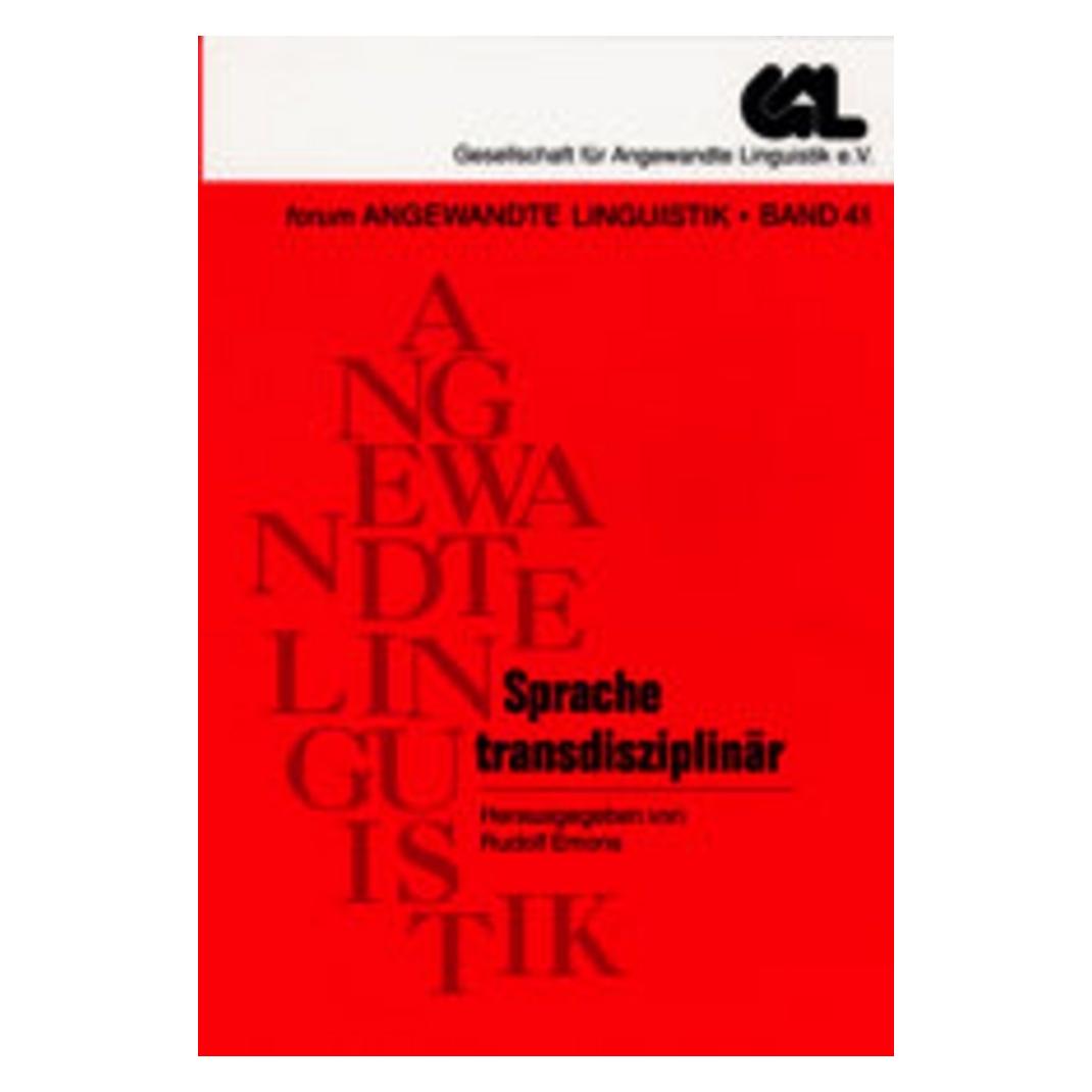 Peter Lang Sprache transdisziplinär (Deutsch, Softcover, Rudolf Emons, Ulrich Ammon) (56025143)