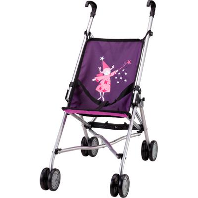 Puppenbuggy BAYER "Prinzessin", lila (lila mit fee), Puppenwagen, KinderB:27cm H:57cm T:47cm, B:27cm H:57cm T:47cm