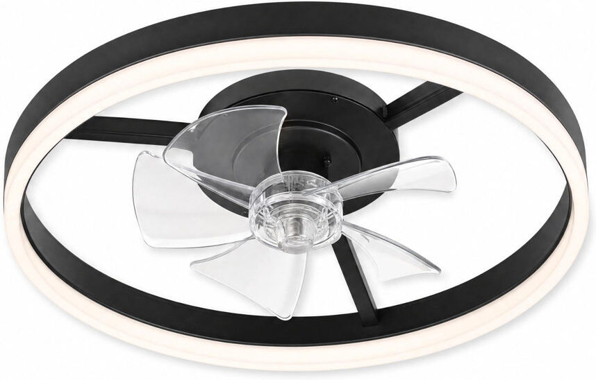 Brayden Studio Ceiling Fan Black 50cm