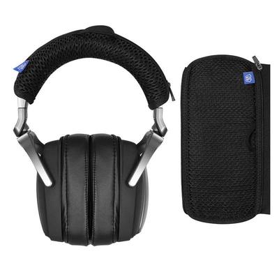 Headband Cover Replacement Breathable Gaming Headset Cushion black Grid