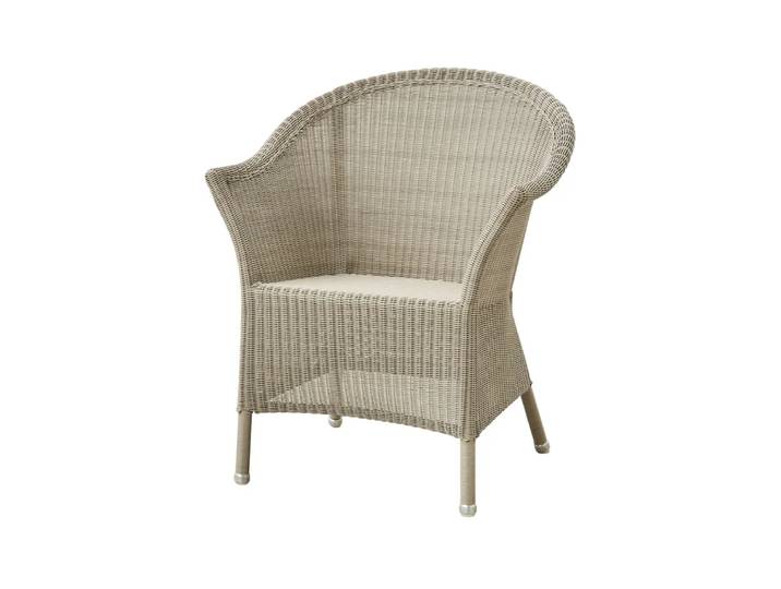 Cane-line Chaise Lansing weave avec accoudoirs Taupe