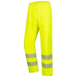 AS Arbeitsschutz Nitras Motion Tex VIZ Plus Warn-Regenhose | Gr. 4XL | neongelbe Warnschutzhose