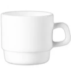Arcoroc 12x Kaffeeobertasse 22 cl Form Restaurant uni weiß