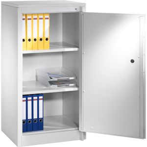 CP-Möbel Aktenschrank Certos, 1160-000, aus Metall, feuerfest, abschließbar, 65 x 122,6 x 50 cm (B/H/T), lichtgrau