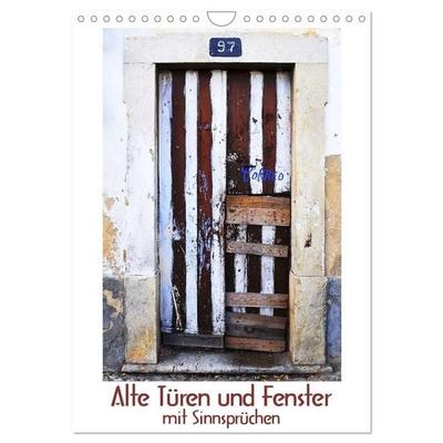 Alte Türen und Fenster mit Sinnsprüchen (Wandkalender 2026 DIN A4 hoch), CALVENDO Monatskalender