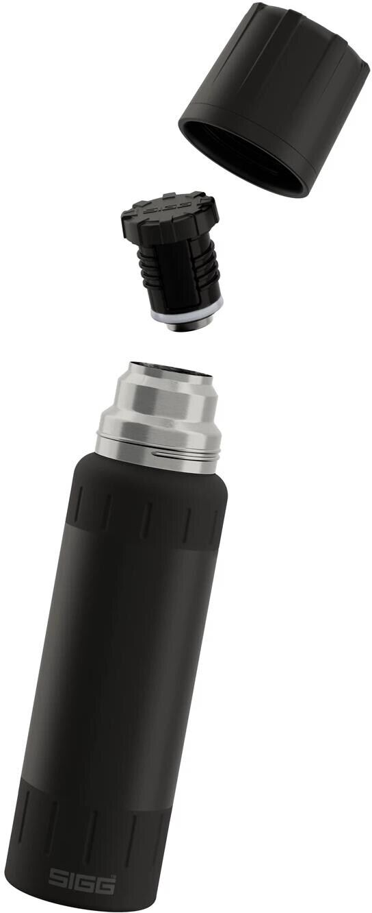 Isolierflasche SIGG "Alpine Star 0.75 l", schwarz, Trinkflaschen, 750ml, Edelstahl, Isolierflasche, BPA-frei, H:28,3cm schwarz 750ml