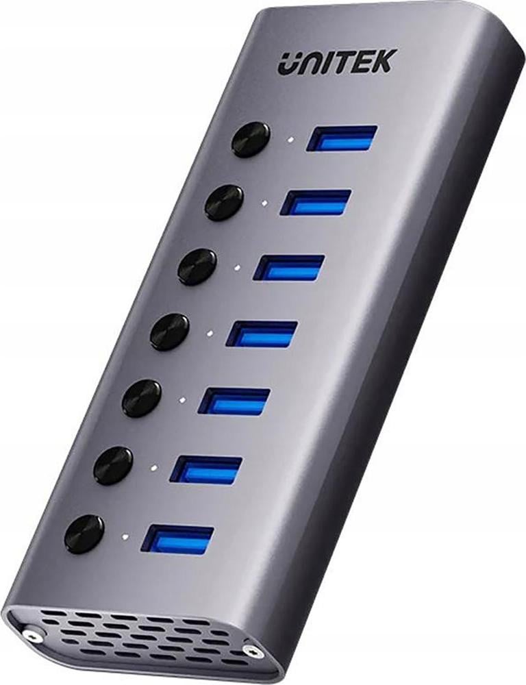 Unitek 7-in-1 USB-A Hub met schakelaars