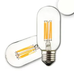 ISOLED LED Filament Röhrenform T45, E27, 8W 4000K 900lm 360°, dimmbar, klar ISO-113322