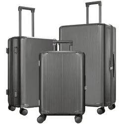 4FLY 3-teiliges Hartschalen-Kofferset »Opacus« grau