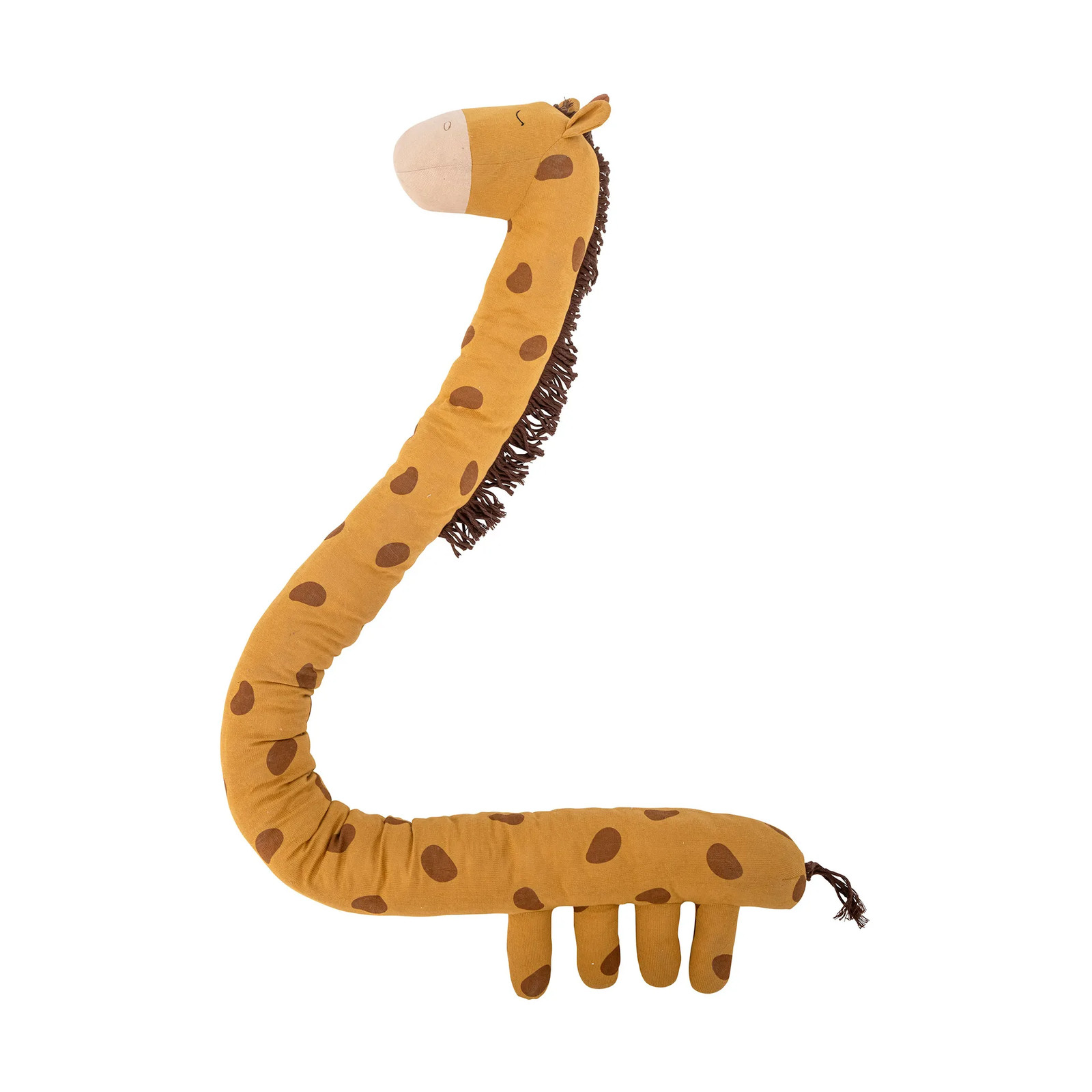 Bloomingville MINI Ibber knuffel Giraf - Oranje/Geel - Hoogte: 184 cm