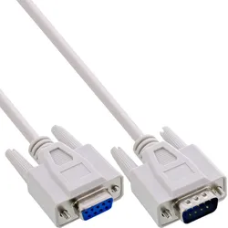 InLine Serielle Verlängerung, 9pol Stecker/Buchse, vergossen, 1:1 belegt, 20m