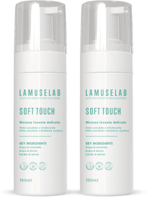 Lamuselab Soft Touch Mousse Lavante Delicata BIPACCO 2x150 ml