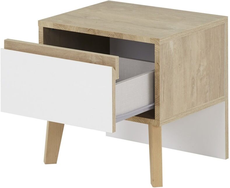 Gami Chevet 1 tiroir H41cm Blanc 42x41x36cm