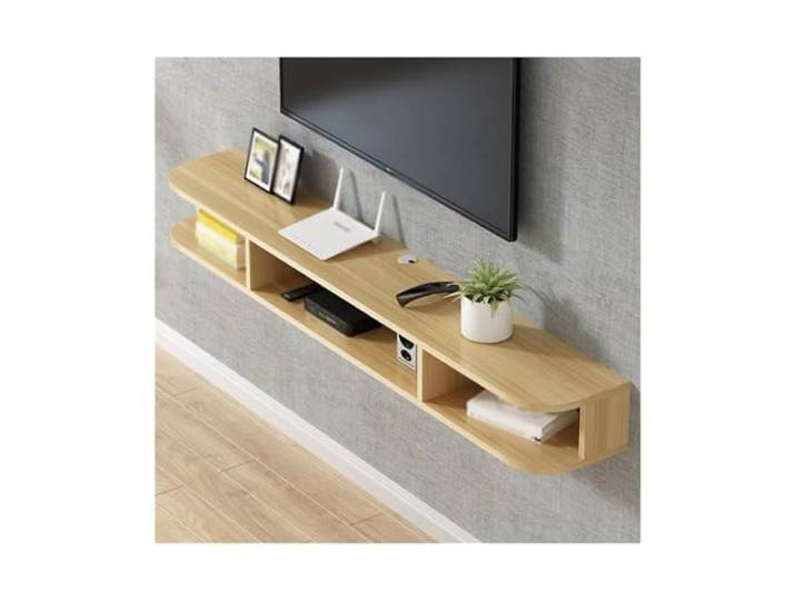DFHS46JK Multimedia-Möbel Wandmontierter TV-Schrank, wandmontiertes Aufbewahrungsregal für das Wohnzimmer
