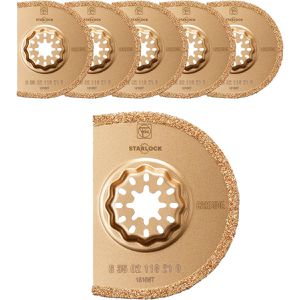 Fein Multifunktionswerkzeug-Zubehör HM-Sägeblatt 63502118230, 75 mm Ø, Segmentsägeblatt, Starlock, 5 Stück