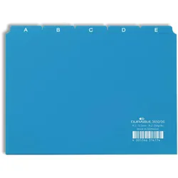 DURABLE Leitregister A5 5/5-tlg. A-Z geprägt - blau